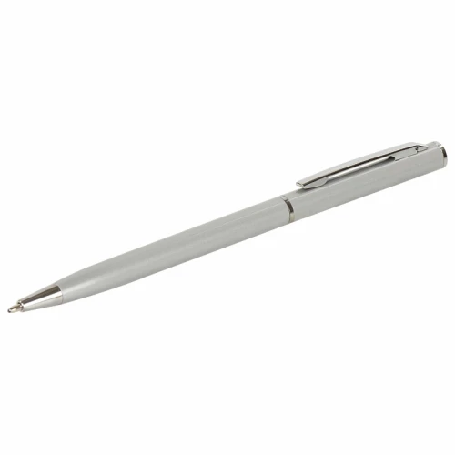 Ручка подарочная шариковая BRAUBERG "Delicate Silver" 1 мм, серебристая отделка, синяя