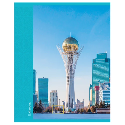 Тетрадь BG "Достопримечательности" А5, в клетку, 48 листов, голубой, эконом