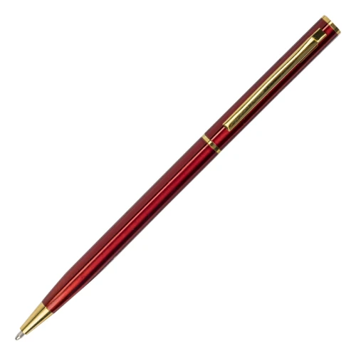 Ручка подарочная шариковая BRAUBERG "Slim Burgundy" 1 мм, золотая отделка, синяя