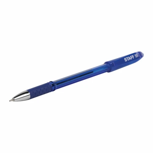 Ручка шариковая STAFF "Manager OBP-10" 0.7 мм, синий корпус, масляная, синяя