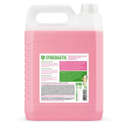 Мыло жидкое SYNERGETIC "Аромамагия" гипоаллергенное, биоразлагаемое, 5 л