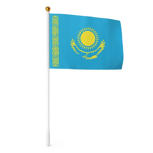 Флаг ручной Казахстана