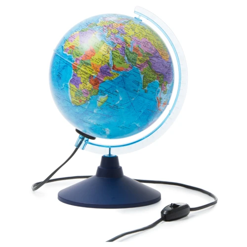 Глобус Globen 21 см, на круглой подставке, с подсветкой