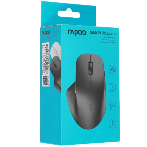 Мышь беспроводная Rapoo M50 Plus Silent черный