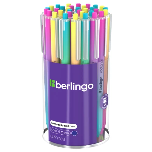 Ручка шариковая автоматическая Berlingo "Radiance" 0.7 мм, синяя