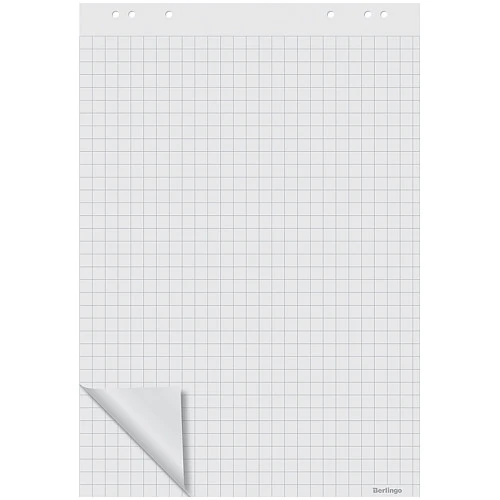 Блокнот для флипчарта Berlingo 64*96 см, клетка, 20 листов, белый