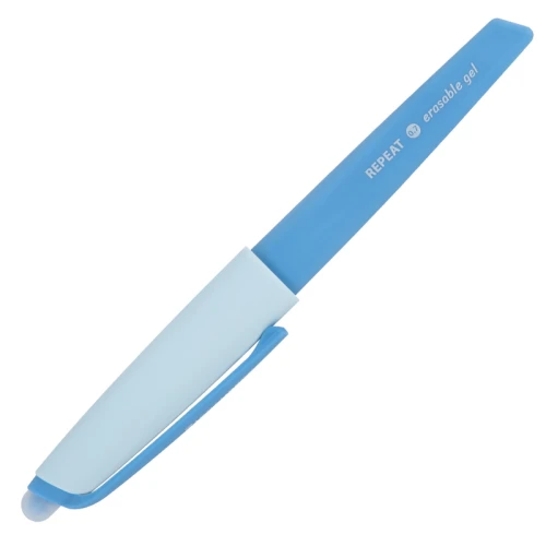 Ручка гелевая BRAUBERG "REPEAT COLOR" стираемая, 0.7 мм, корпус ассорти, синяя