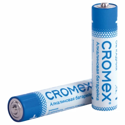 Батарейки CROMEX "Alkaline" ААА (LR03, 24А) алкалиновые, 20 шт. в коробке