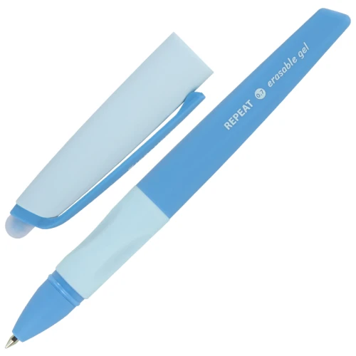Ручка гелевая BRAUBERG "REPEAT COLOR" стираемая, 0.7 мм, корпус ассорти, синяя