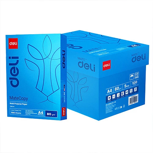 Бумага офисная DELI "MateCopy" А4, 80 г/м2, 500 листов