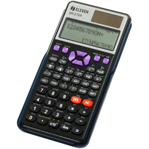 Калькулятор научный Eleven SR-270X, 417 функций, 12 разрядов, черный