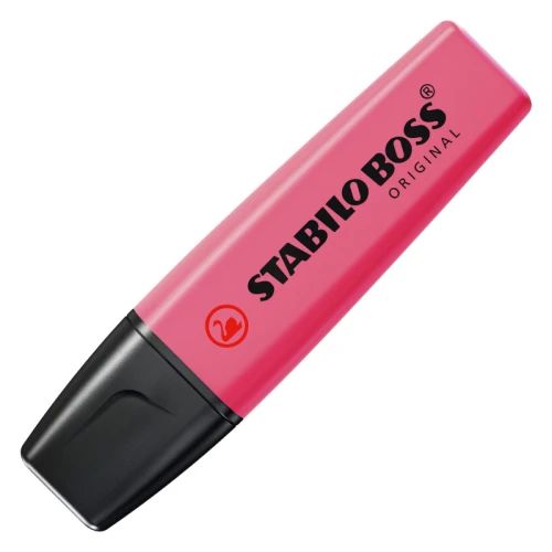 Текстовыделитель STABILO "Boss Original" скошенный, 2-5 мм, розовый