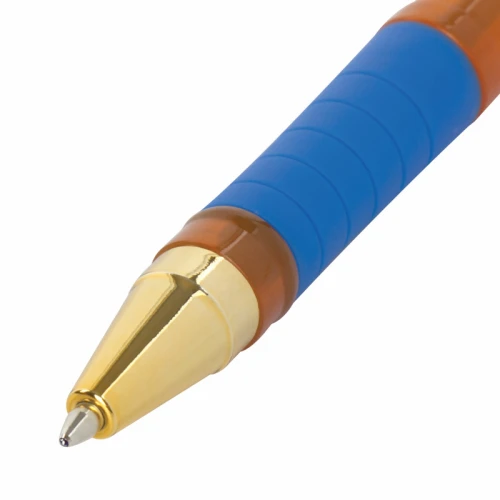 Ручка шариковая BRAUBERG "Model-XL ORANGE" 0.7 мм, оранжевый корпус, масляная, синяя