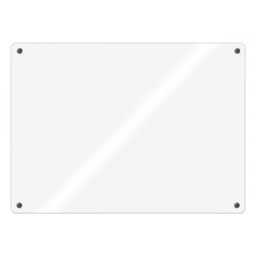 Доска стеклянная BoardSYS 90*120 см, магнитно-маркерная, углы прямые, белая