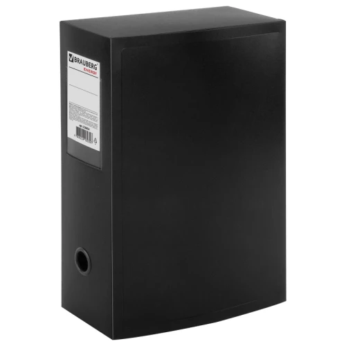 Папка архивная BRAUBERG А4, разборный, 100 мм, черный, до 900 листов