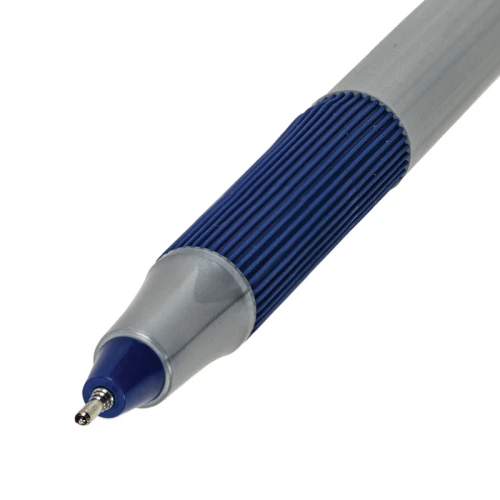 Ручка шариковая BRAUBERG "i-STICK POINT" 0.35 мм, серый корпус, синяя