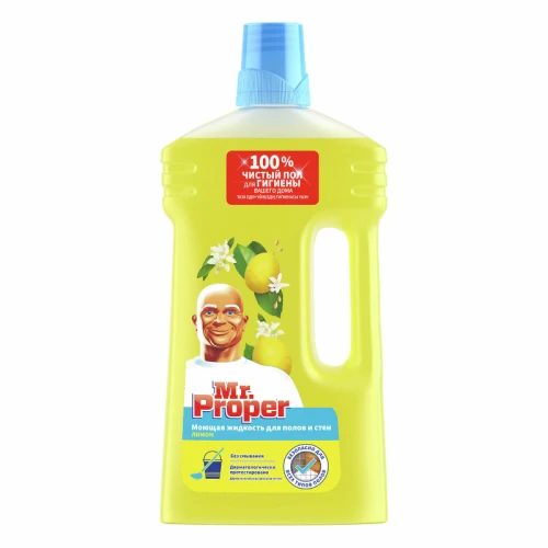 Средство для мытья пола и стен Mr.Proper "Лимон", 1 л