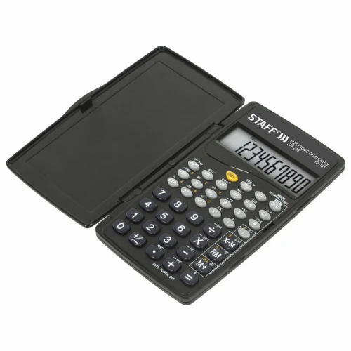 Калькулятор научный STAFF STF-245, 128 функций, 10 разрядов, черный