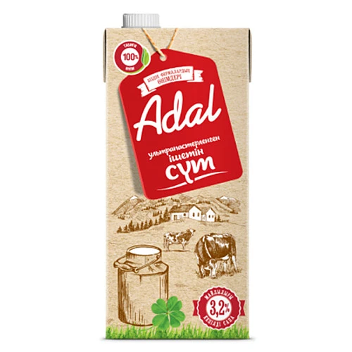 Молоко Adal жирность 3.2%, 950 мл, тетрапакет