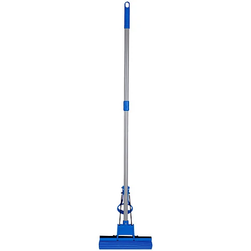 Швабра самоотжимная OfficeClean Professional, губ. насадка 27см, ролик. отжим, телеск. ручка 125 см