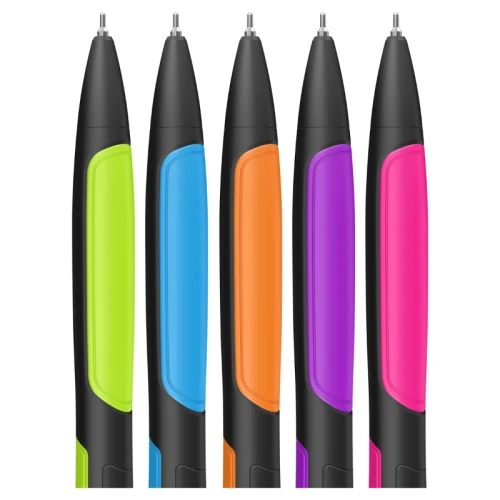 Ручка шариковая автоматическая Berlingo "Color Zone 2" 0.7 мм, синяя