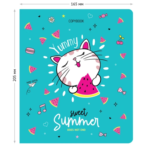 Тетрадь ArtSpace "Рисунок. The cuties" А5, в клетку, 48 листов, ТВИН-лак, ассорти