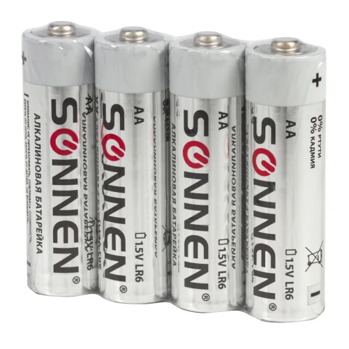 Батарейки SONNEN "Alkaline" AA+ААА (LR6+LR03) алкалиновые, 30 шт (20+10 шт) в коробке