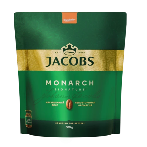 Кофе растворимый Jacobs MONARCH 500 гр, вакуумная упаковка