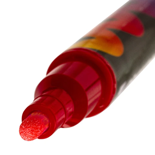 Маркер меловой BRAUBERG "POP-ART" сухостираемый, 3.5 мм, красный