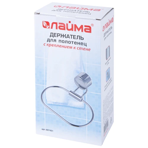 Держатель-кольцо для полотенец LAIMA, нержавеющая сталь, хром