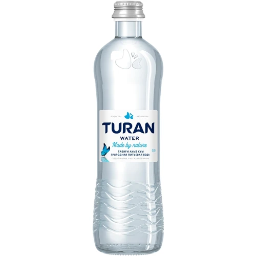 Вода питьевая TURAN негазированная, стекло, 0,5 л