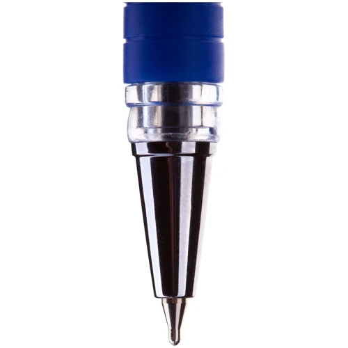 Ручка шариковая Berlingo "I-15" 0.7 мм, прозрачный корпус, синяя