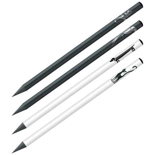 Карандаш чернографитный Berlingo "Riddle" HB, черное дерево, круглый, ассорти