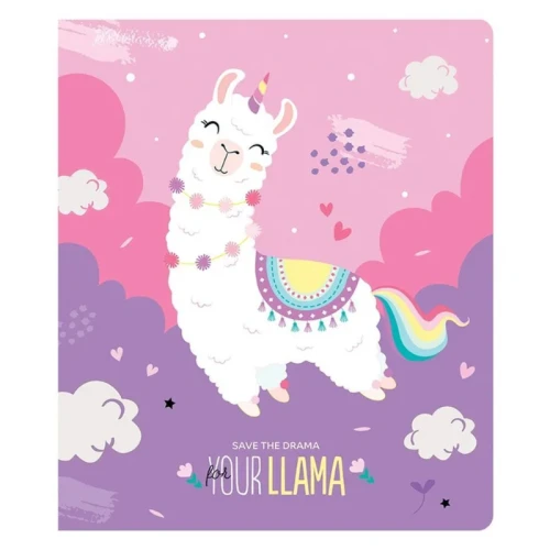 Тетрадь ArtSpace "Funny Lama" А5, в клетку, 40 листов, ассорти