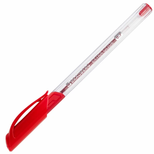 Ручка шариковая BRAUBERG "Extra Glide GT" 0.7 мм, масляная, красная