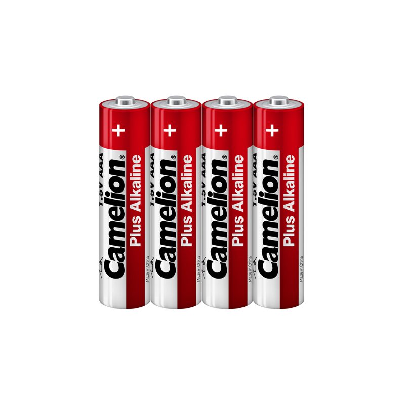 Батарейки CAMELION "Plus Alkaline" ААА (LR03) алкалиновые, 4 шт в пленке