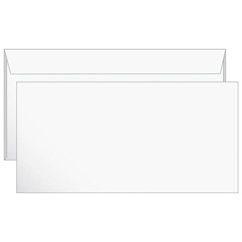 Конверт Ряжская печатная фабрика Е65, 110*220 мм, без подсказки, отрывная лента