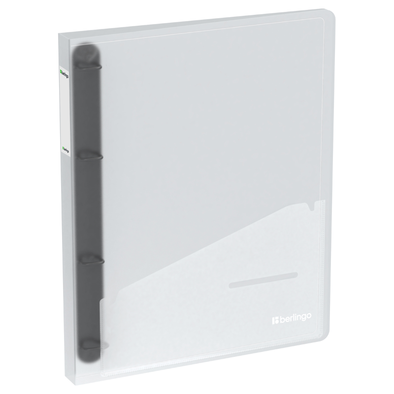 Папка на 4 кольцах Berlingo "No Secret" корешок 24 мм, полупрозрачная
