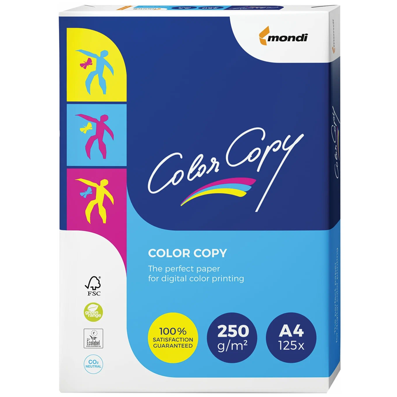 Бумага офисная Color Copy А4, 250 г/м2, 125 листов