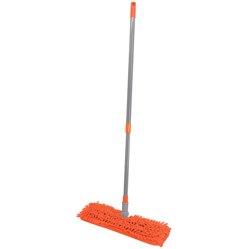 Швабра OfficeClean Professional двусторонняя, телескопическая ручка, МОП микрофибра
