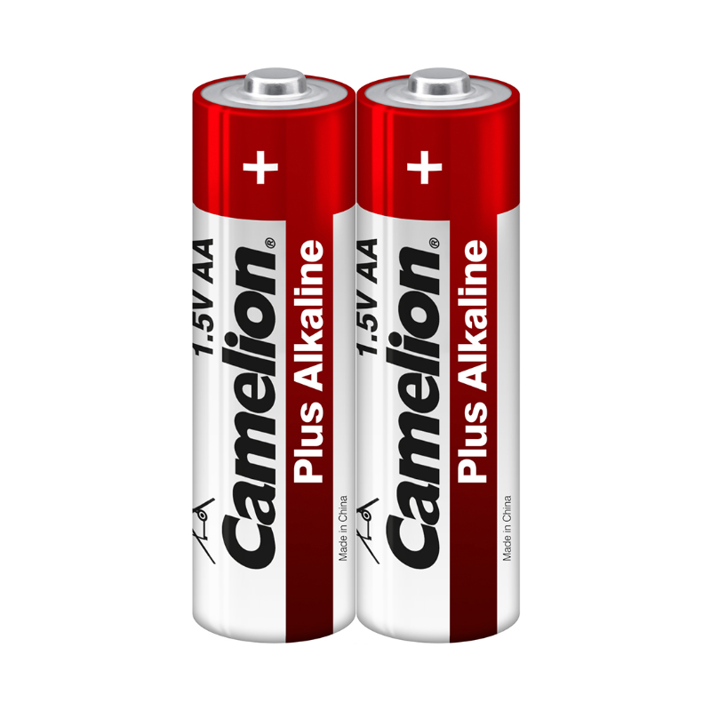 Батарейки CAMELION "Plus Alkaline" АА (LR06) алкалиновые, 2 шт в пленке